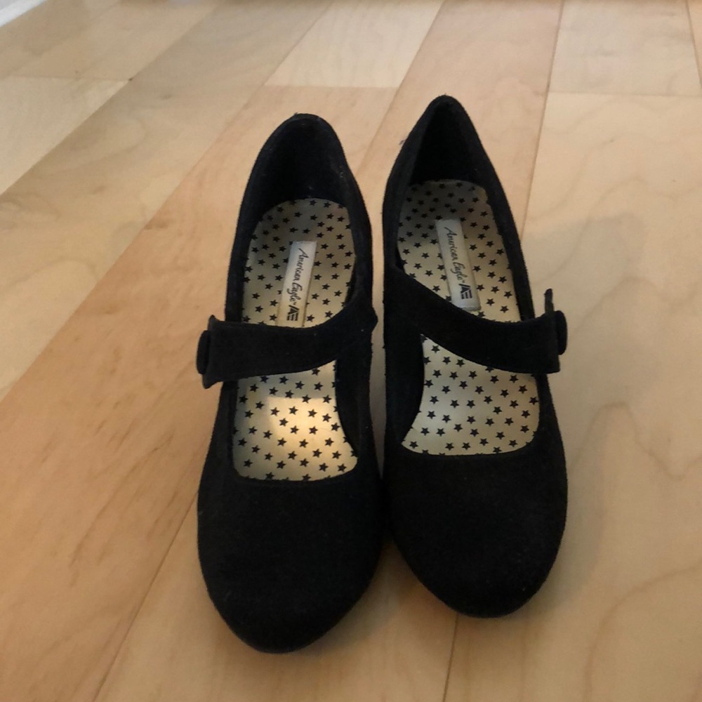 Black American eagle heels